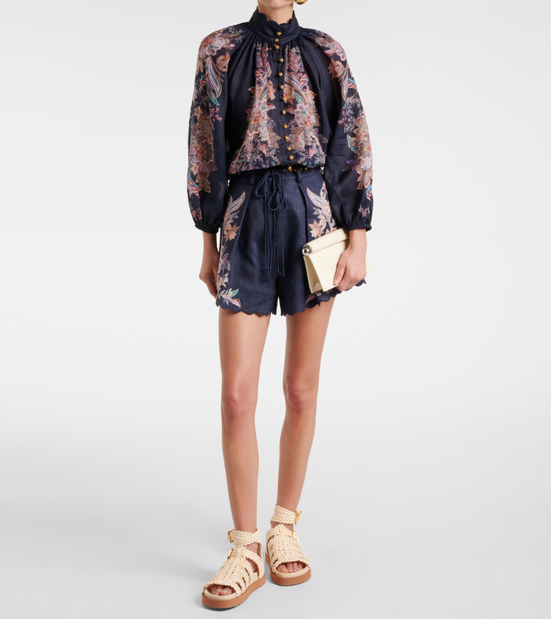Zimmermann Goldie raffia gladiator sandals