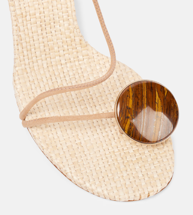 Christopher Esber Doma suede thong sandals