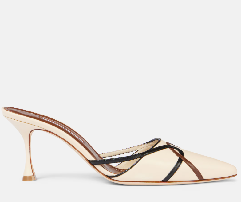 Manolo Blahnik Ragheb 70 leather mules