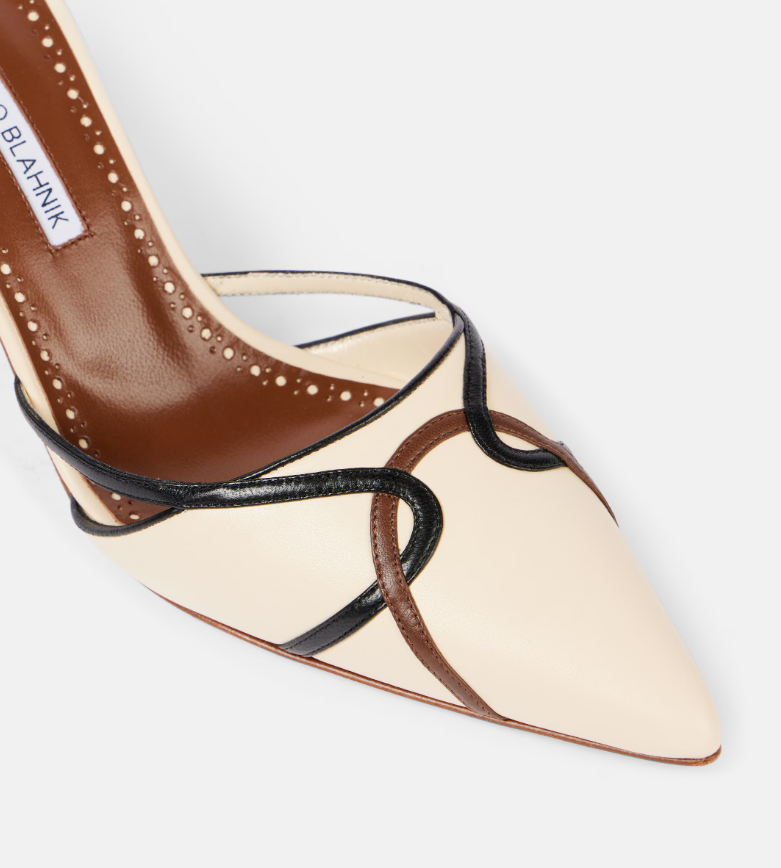 Manolo Blahnik Ragheb 70 leather mules