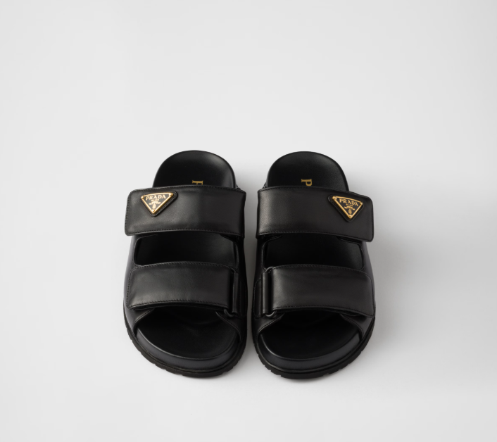 PRADA Nappa leather slides