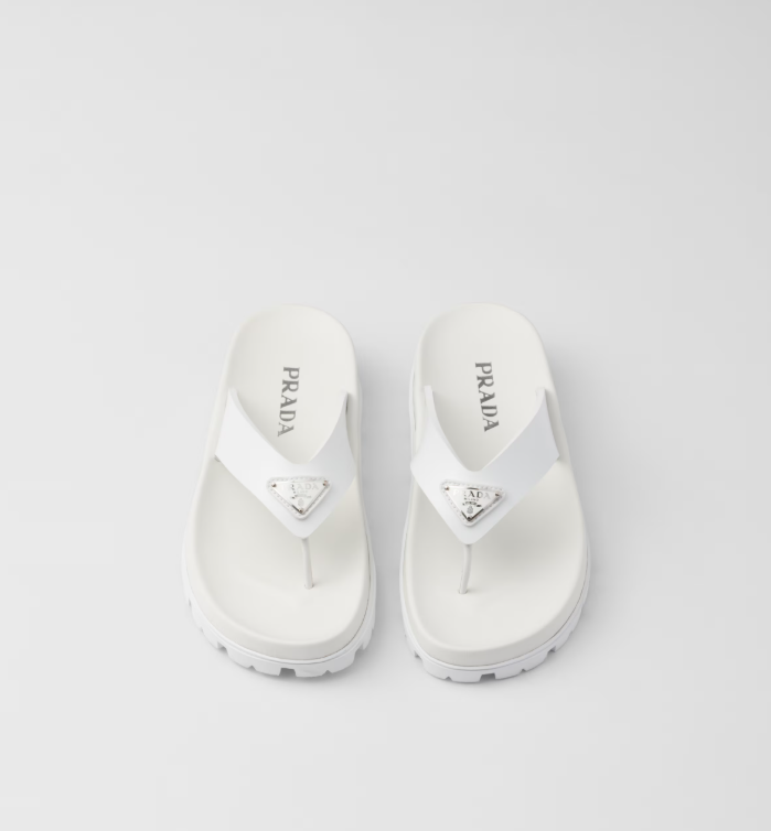 PRADA Rubber thong sandals