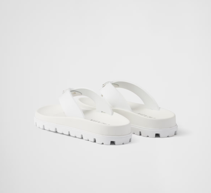 PRADA Rubber thong sandals