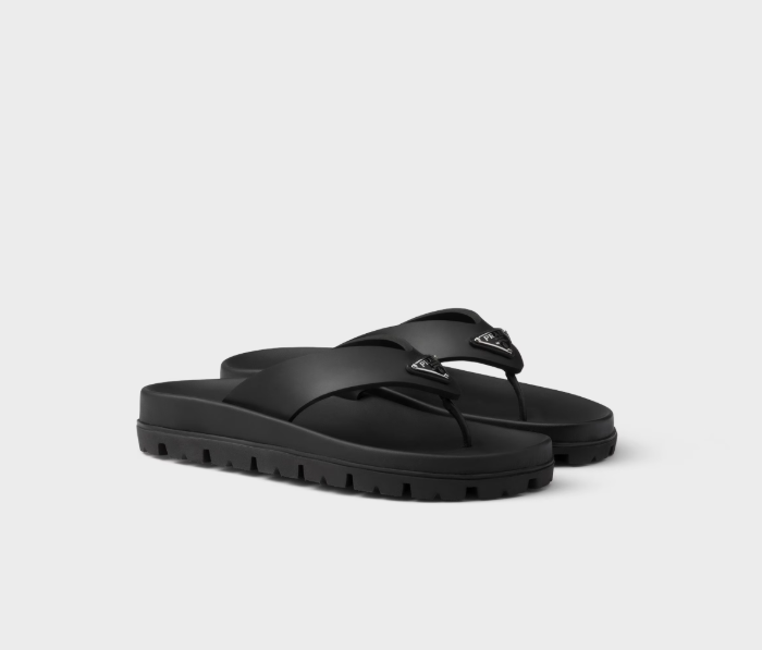 PRADA Rubber thong sandals