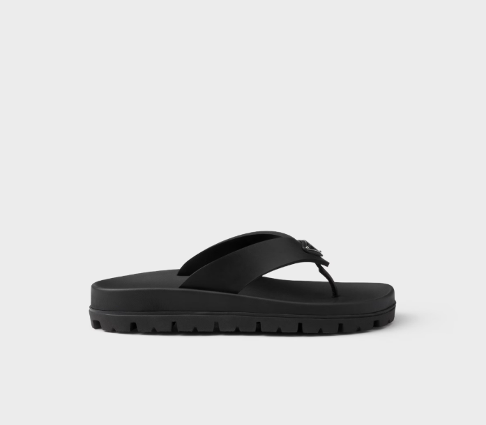 PRADA Rubber thong sandals