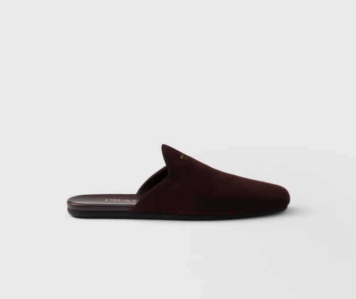 PRADA Suede mules