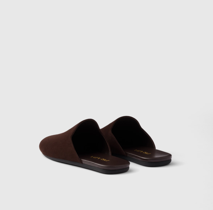 PRADA Suede mules