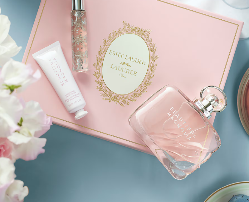 Estée Lauder x Ladurée Beautiful Magnolia Moments Of Love Fragrance Set