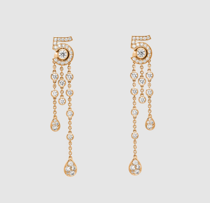 CHANEL Eternal N°5 transformable earrings