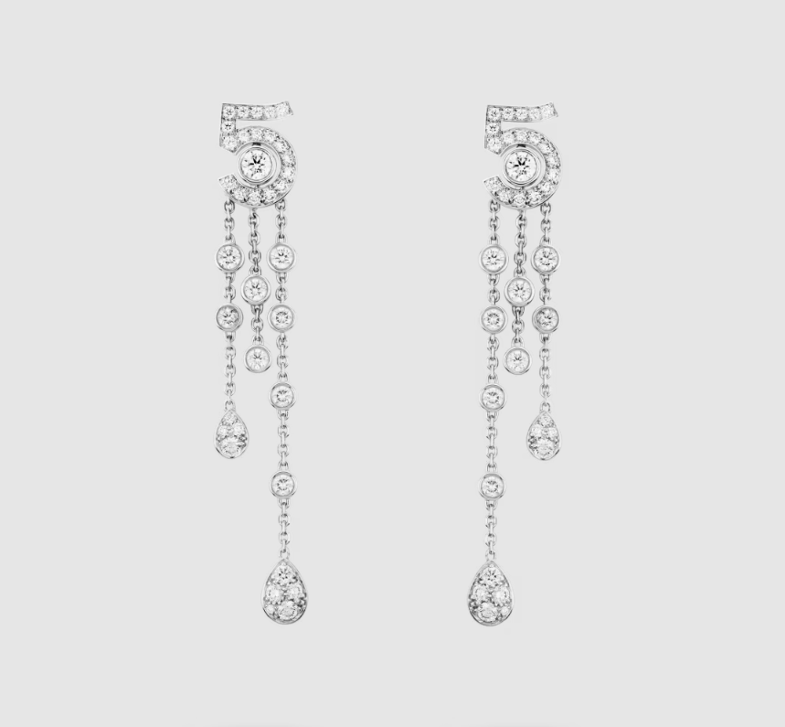 CHANEL Eternal N°5 transformable earrings