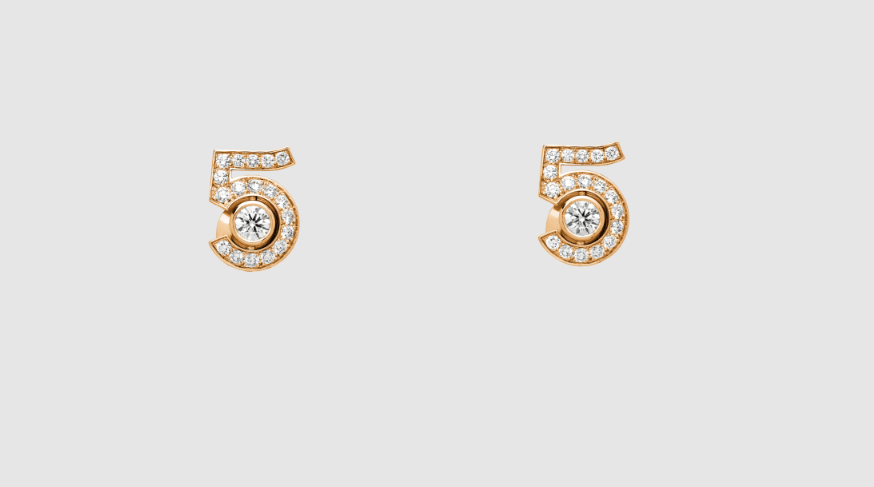 CHANEL Eternal N°5 transformable earrings