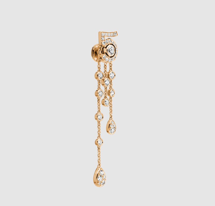 CHANEL Eternal N°5 transformable earrings