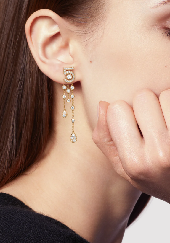 CHANEL Eternal N°5 transformable earrings