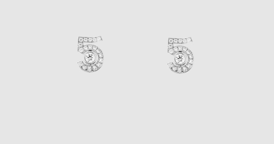 CHANEL Eternal N°5 transformable earrings