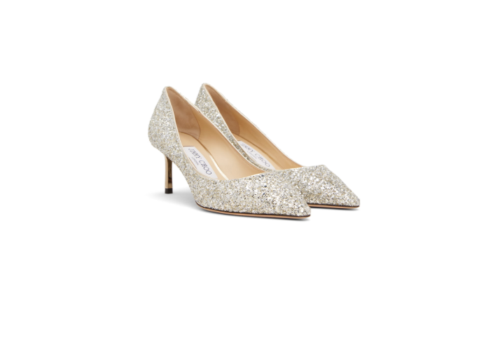 Jimmy Choo Silver Romy 60 Heels