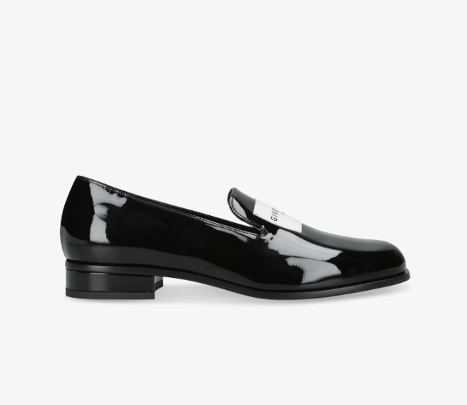 GIVENCHY Logo Patent-Leather Loafers