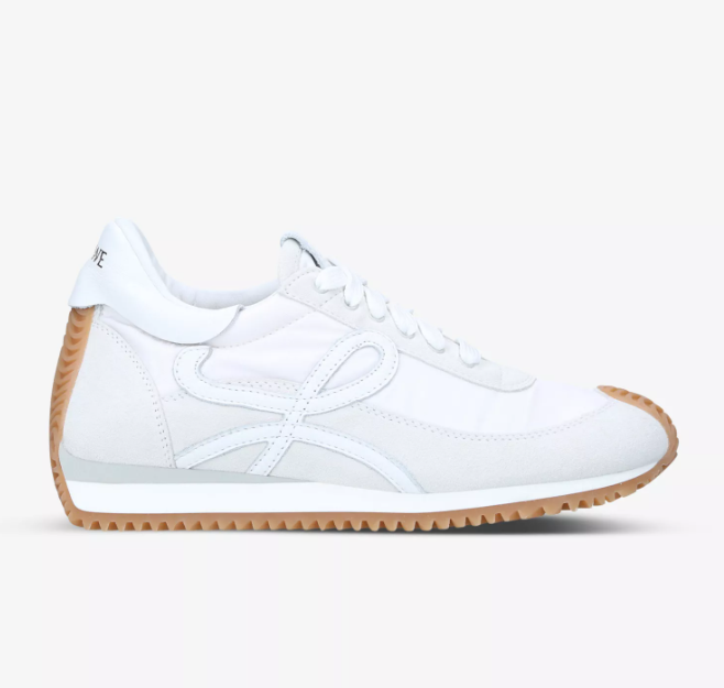 LOEWE   Flow Runner monogram leather and shell trainers