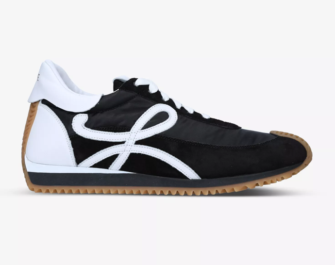 LOEWE Flow Runner monogram leather and shell trainers
