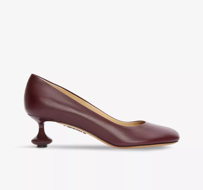 LOEWE Toy 45 sculpted-heel leather pumps