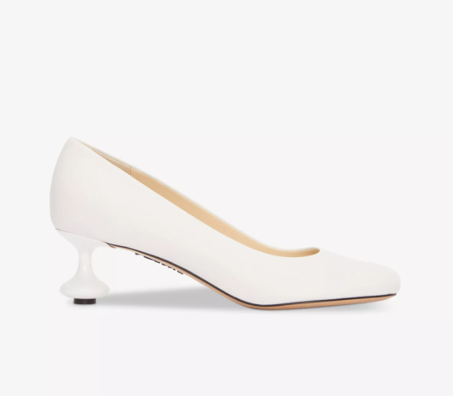 LOEWE Toy 45 sculpted-heel leather pumps