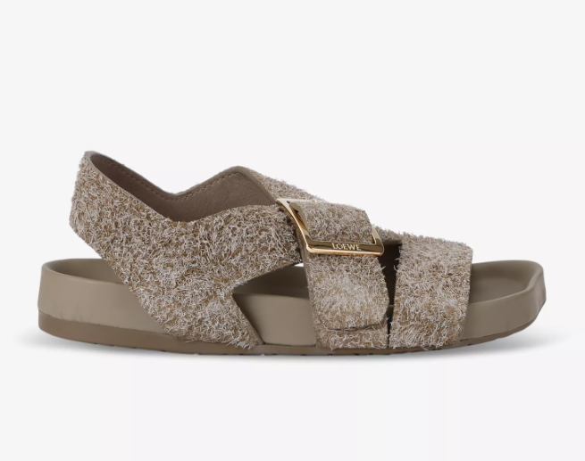 LOEWE &nbsp;Ease buckle-embellished suede sandals