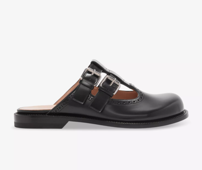 LOEWE  Campo Mary-Jane leather mules