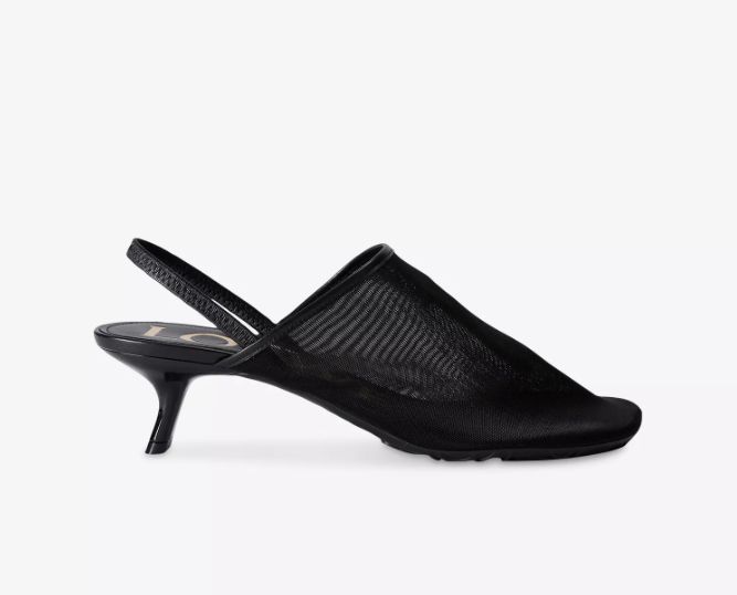 LOEWE Petal Heeled Mesh Mules
