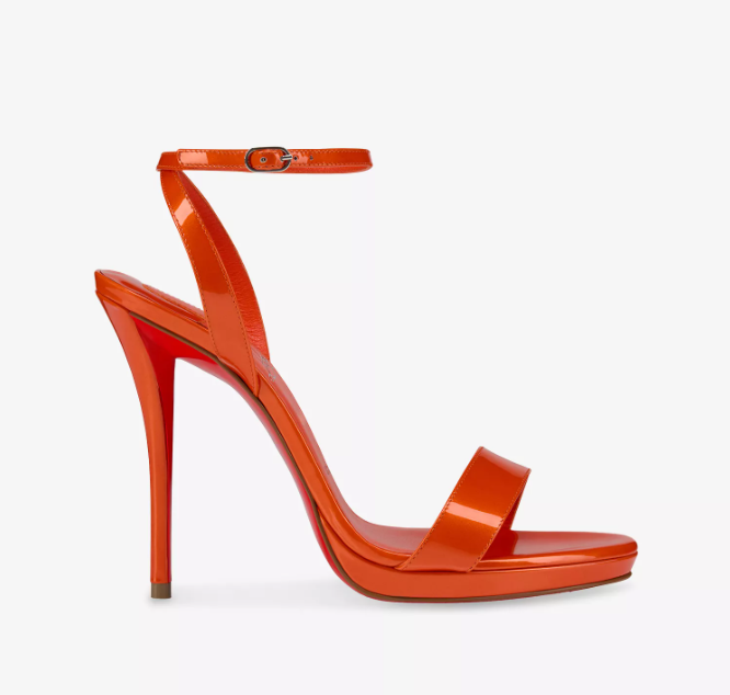 CHRISTIAN LOUBOUTIN Miss Z 120 Patent-Leather Sandals