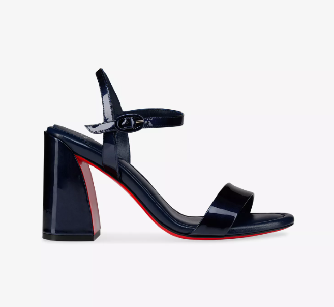 Miss Jane 85 Patent-Leather Heeled Sandals