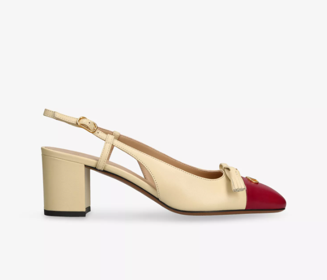 Valet Du Roi 60 Leather Slingback Courts