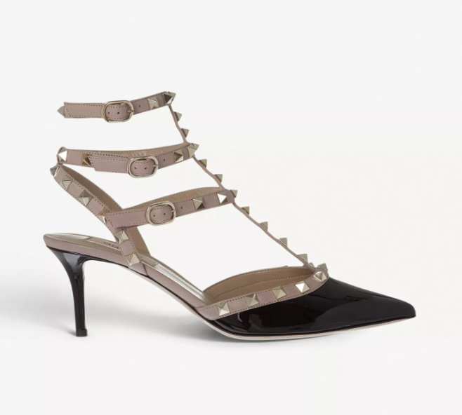 So Noir 65 patent-leather heeled sandals