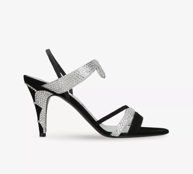 L'une Et L'autre Suede Heeled Sandals