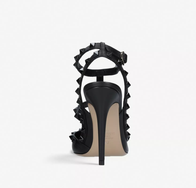 So Noir 100 studded leather courts