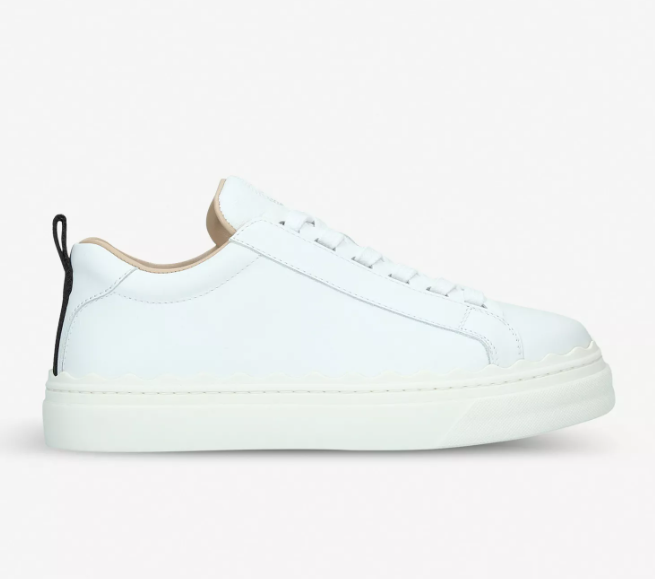 CHLOE  Lauren leather trainers