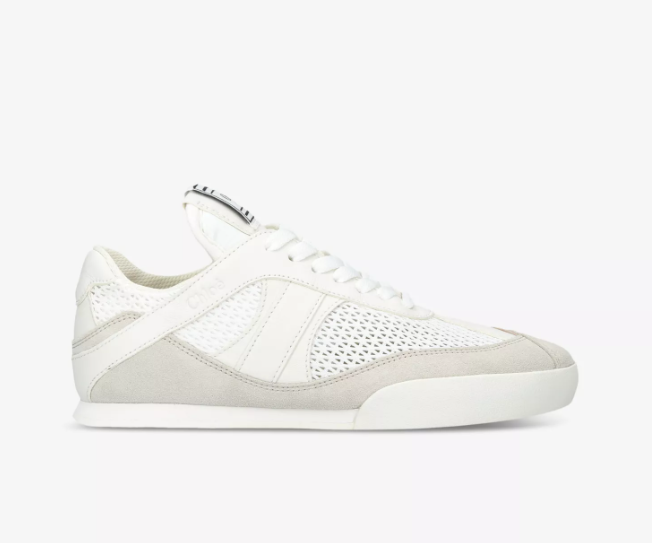 CHLOE  Kick brand-patch low-top suede trainers