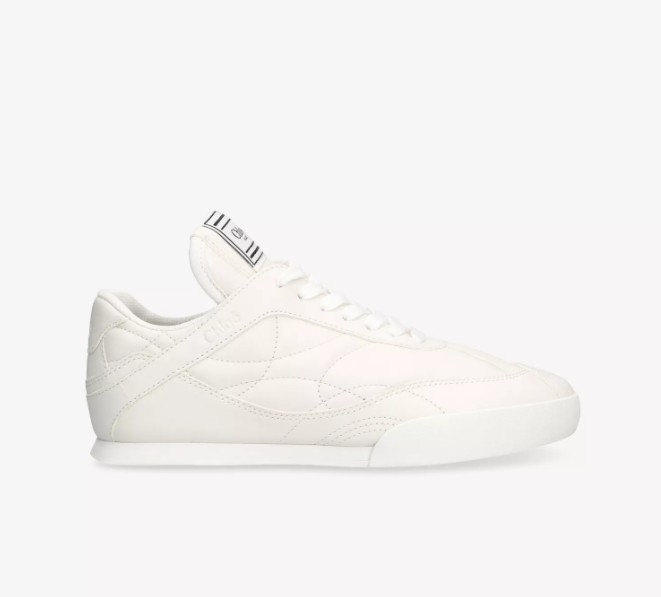 CHLOE Kick Brand-Patch Leather Low-Top Trainers