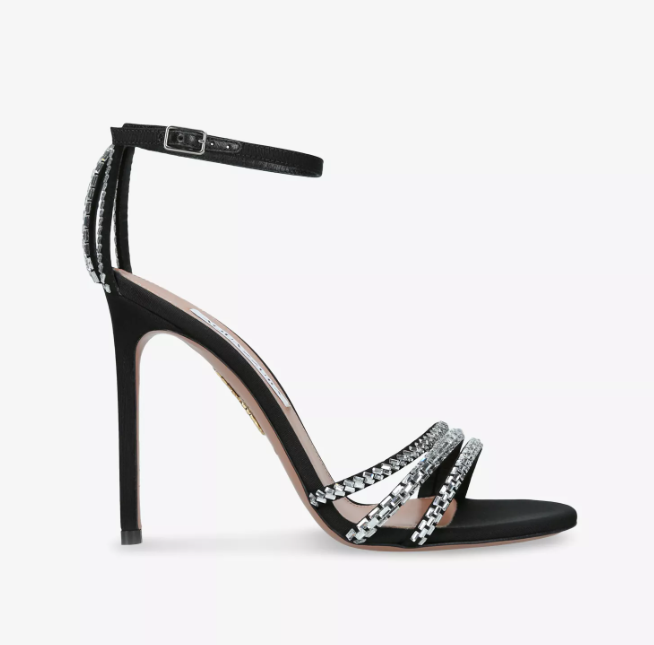 AQUAZZURA Milagros 105 Suede Heeled Sandals