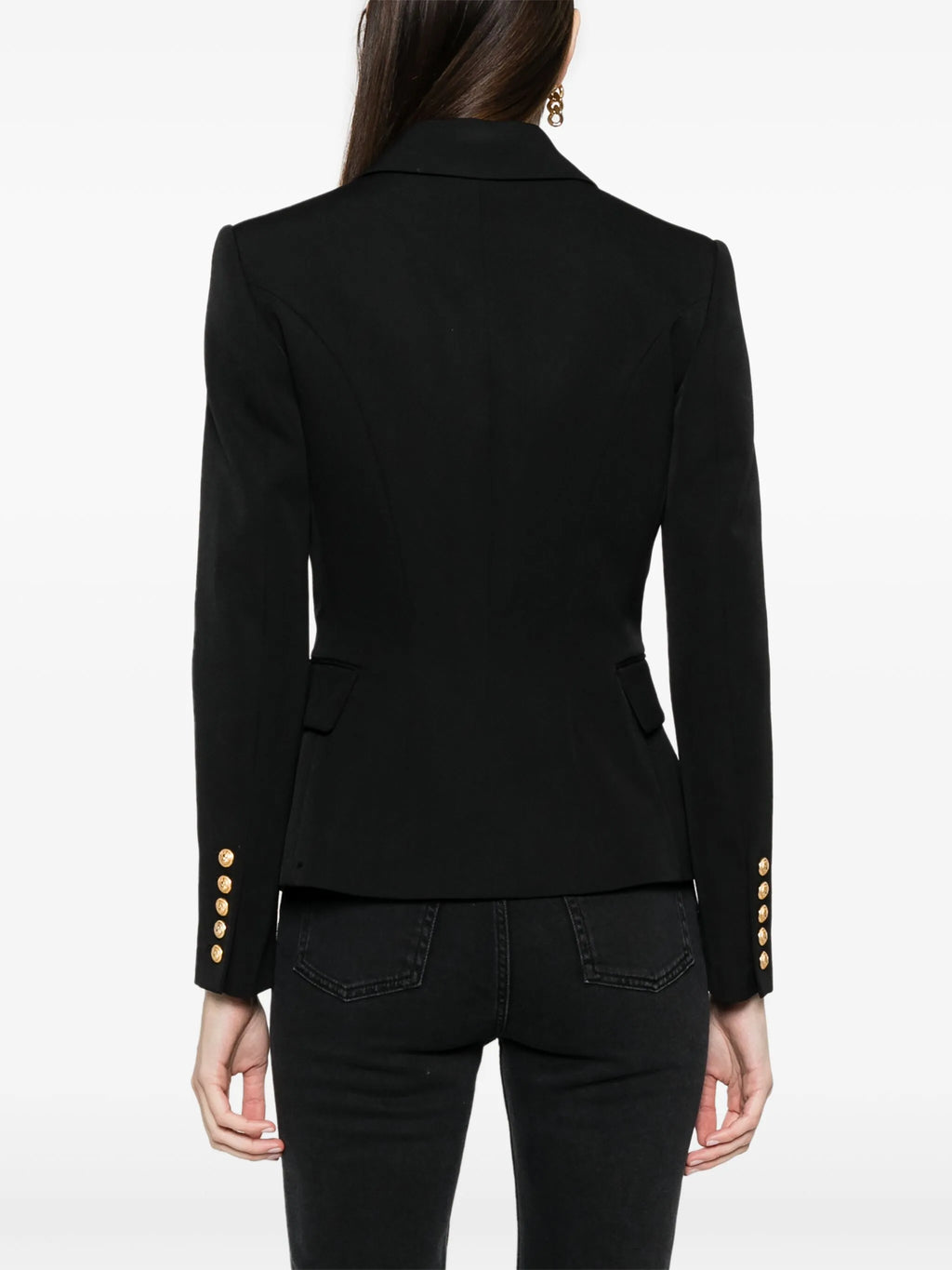 Blazer en laine à boutonnage simple Balmain