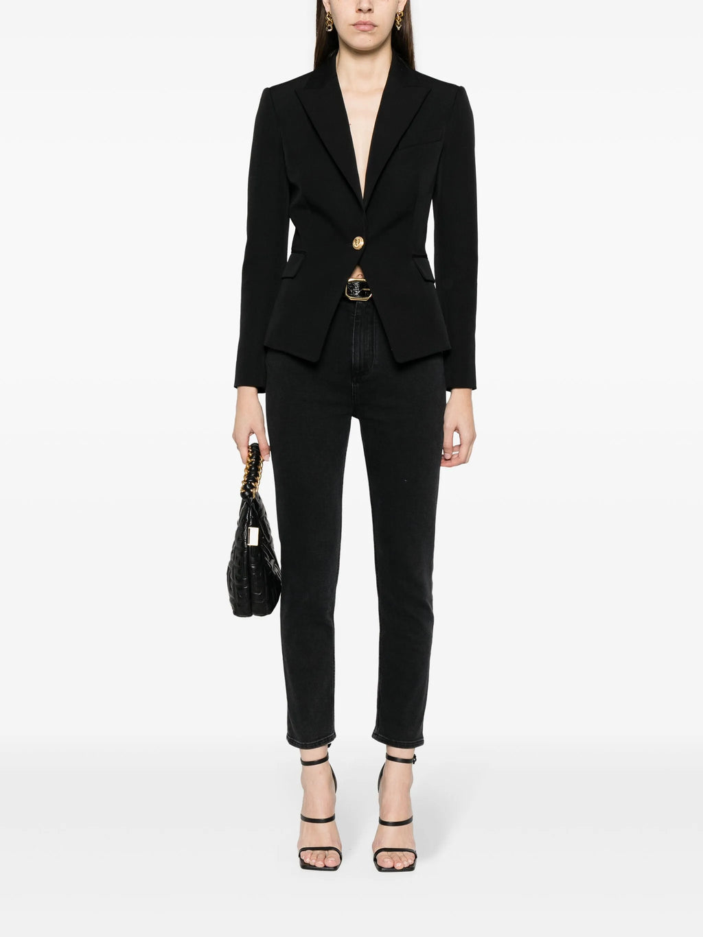 Blazer en laine à boutonnage simple Balmain