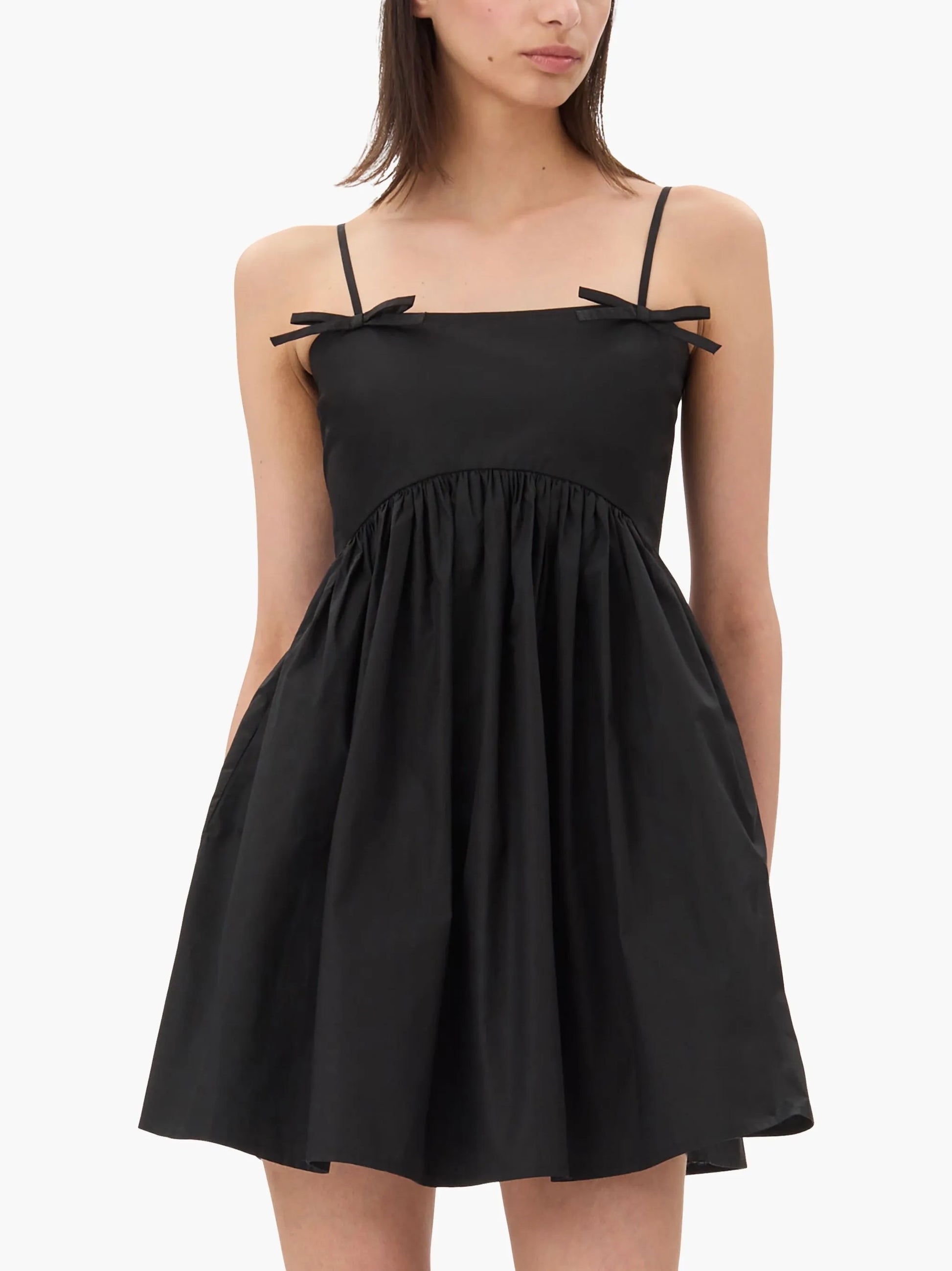 GANNI poplin mini dress