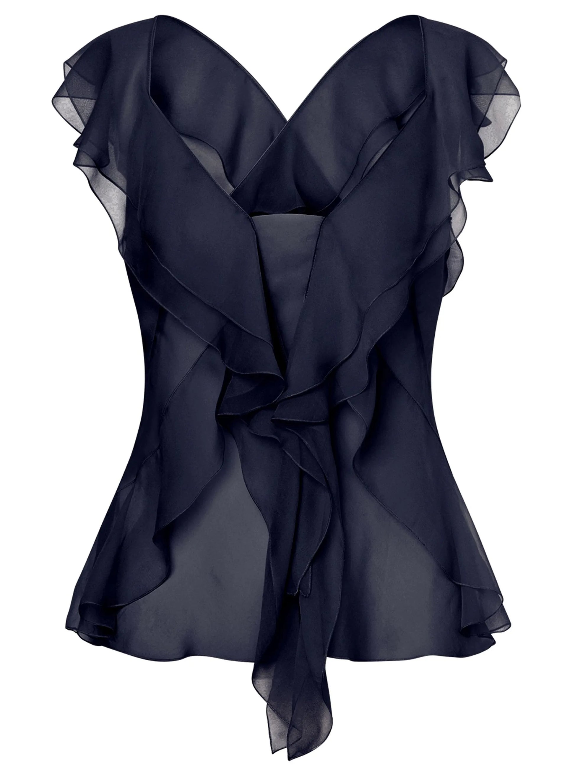 Chemisier en soie semi-transparente Alberta Ferretti