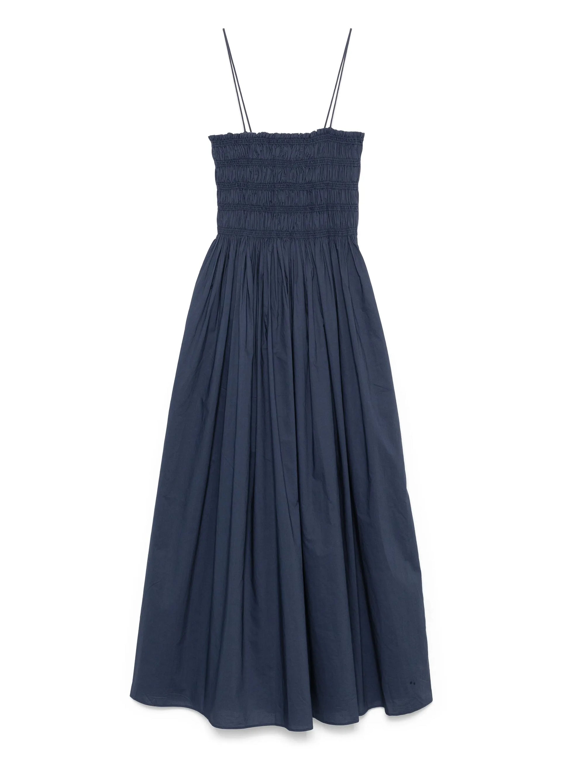 Matteau shirred-bodice midi dress