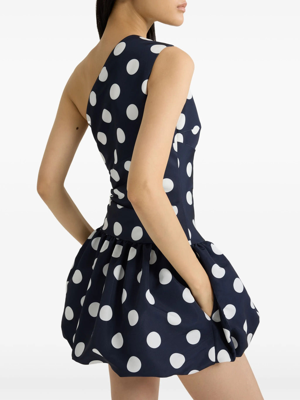 Patou one-shoulder minidress