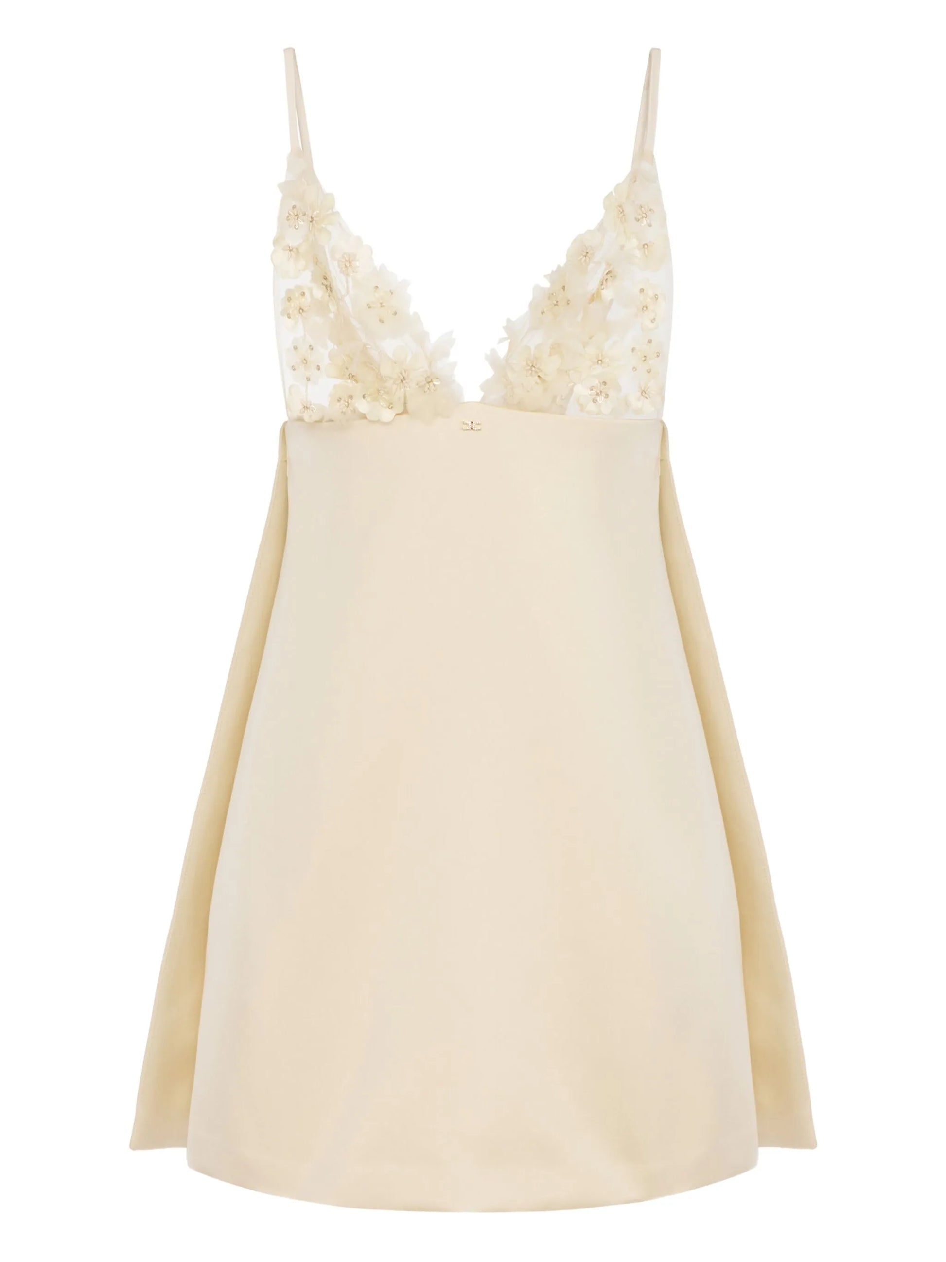 Elisabetta Franchi floral-appliqué dress