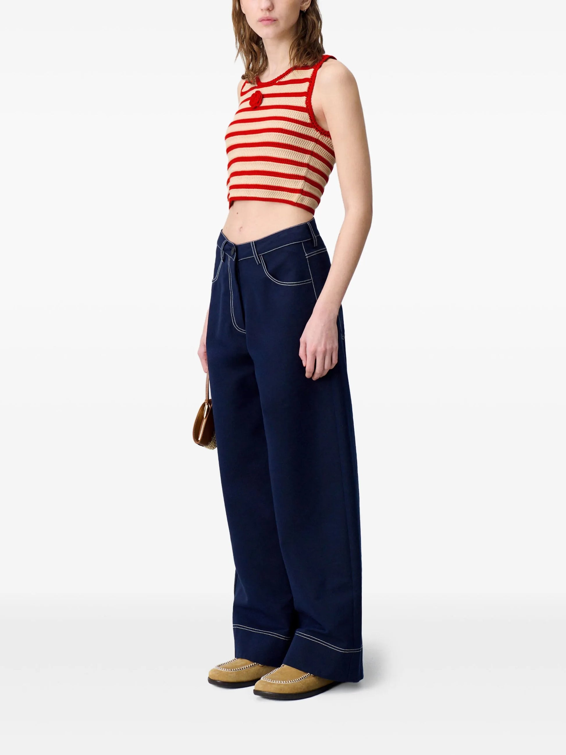 Claudie Pierlot cotton crochet top
