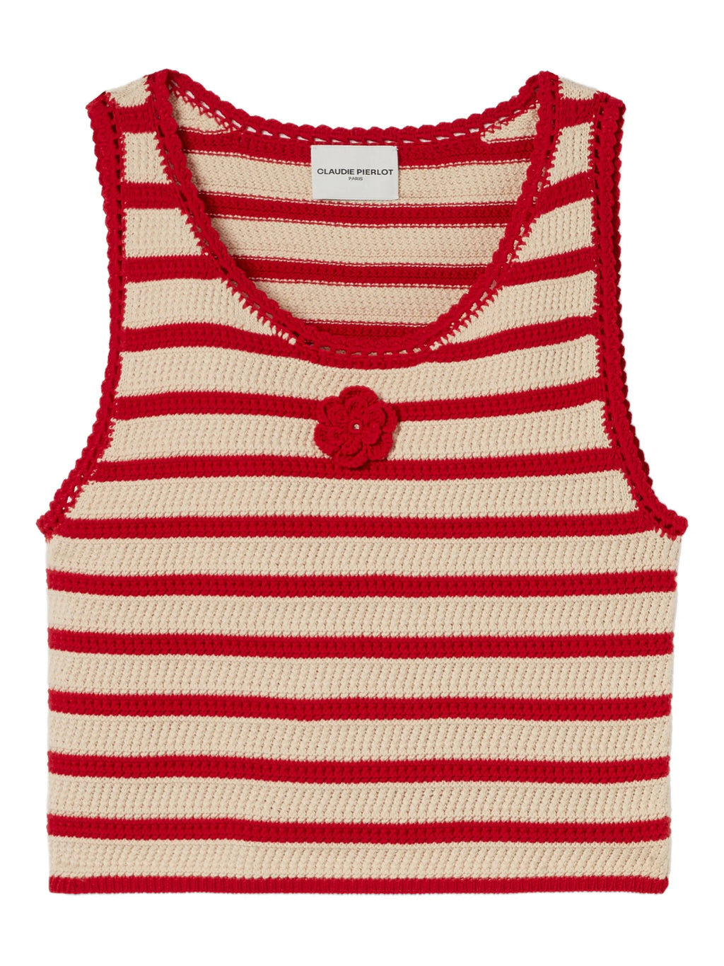 Claudie Pierlot cotton crochet top