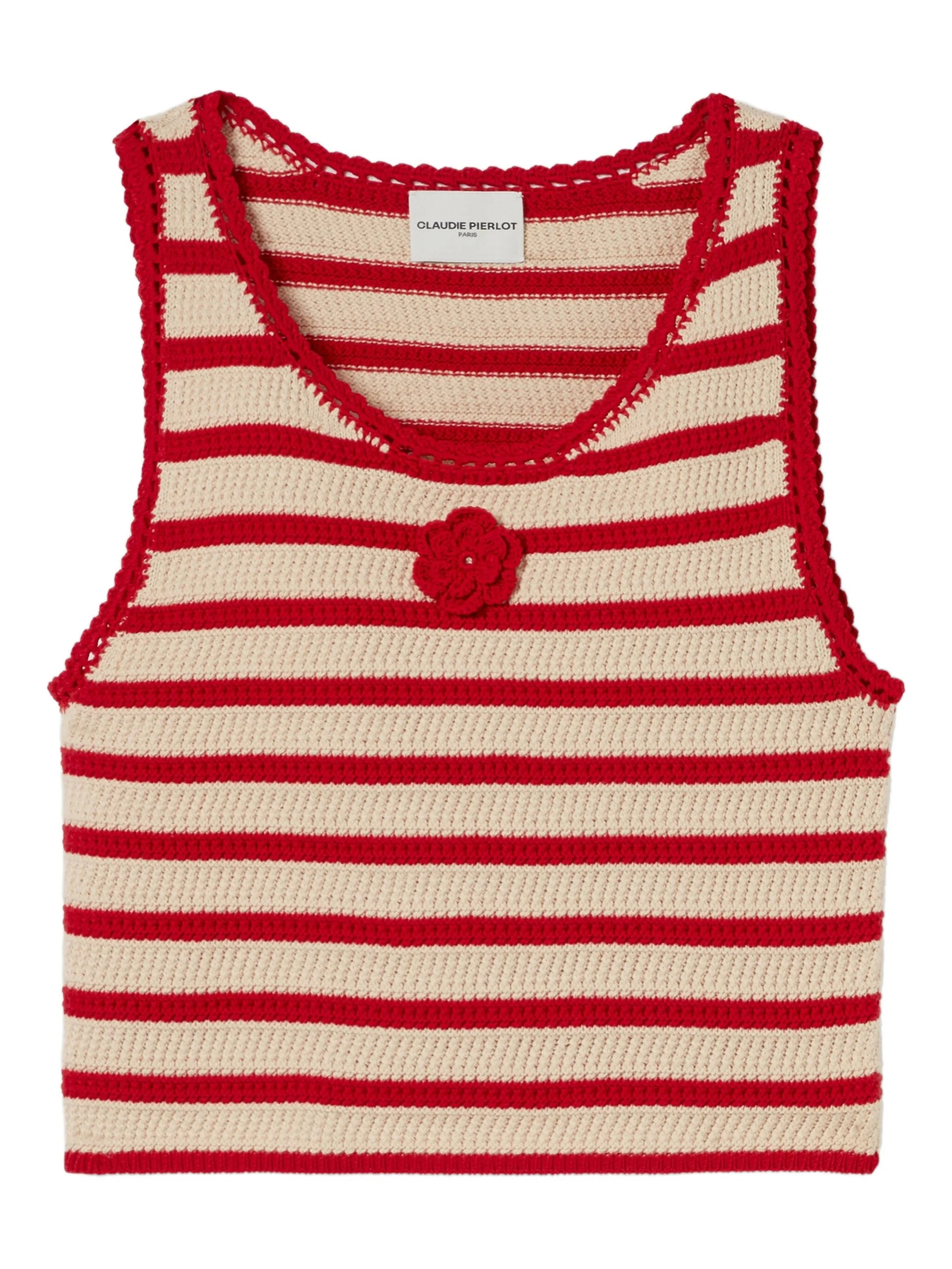 Claudie Pierlot cotton crochet top