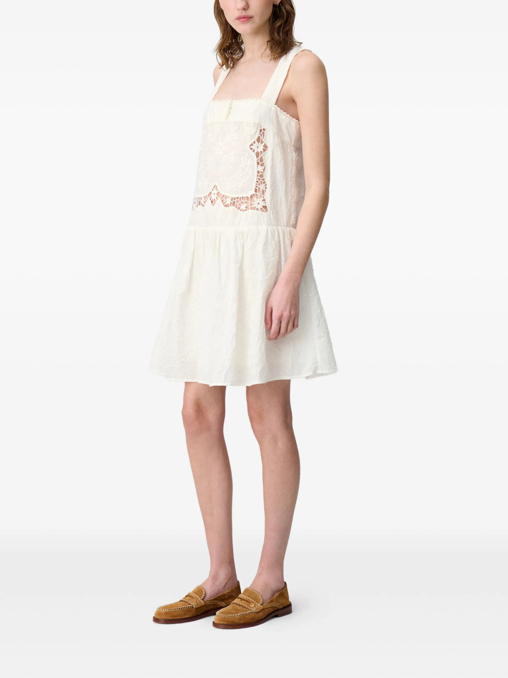 Claudie Pierlot embroidery mini dress