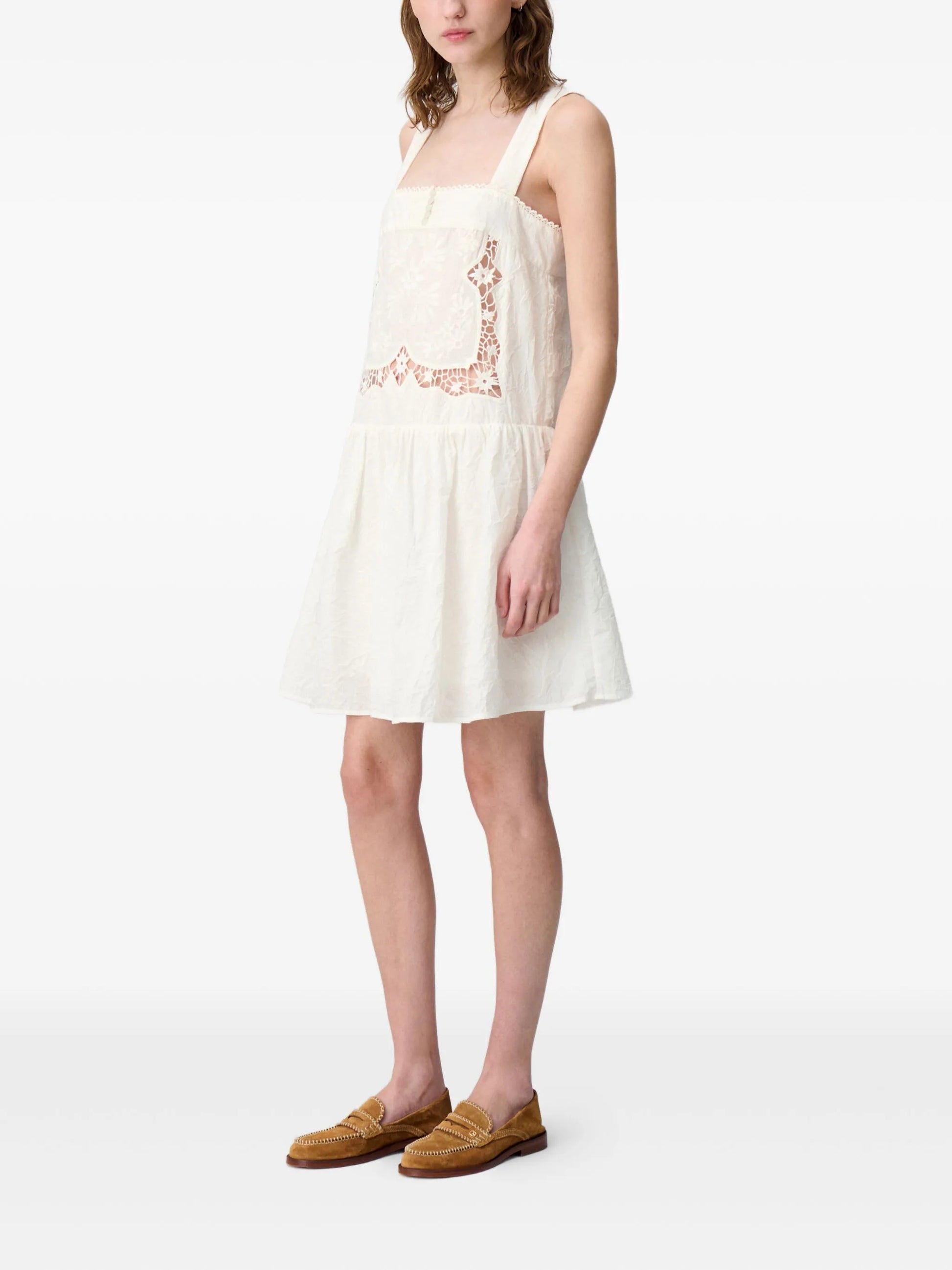 Claudie Pierlot embroidery mini dress