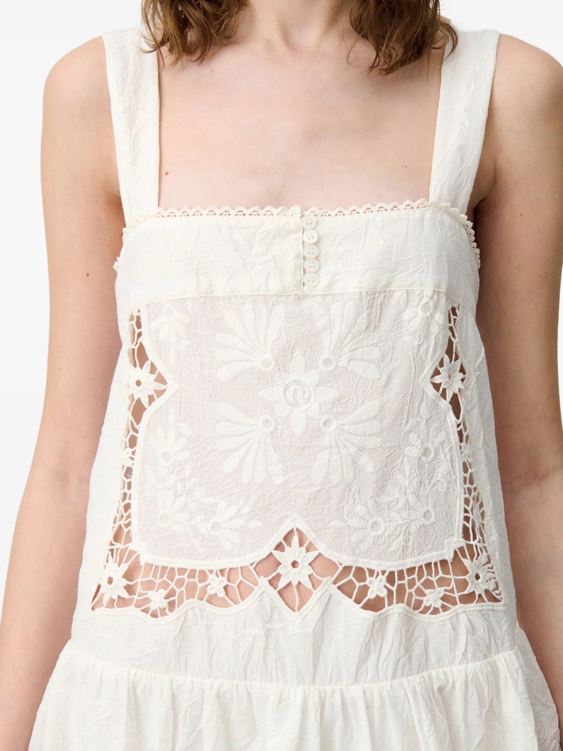 Claudie Pierlot embroidery mini dress